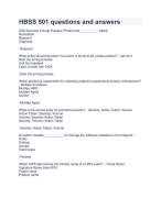 HBSS 501 questions and answers